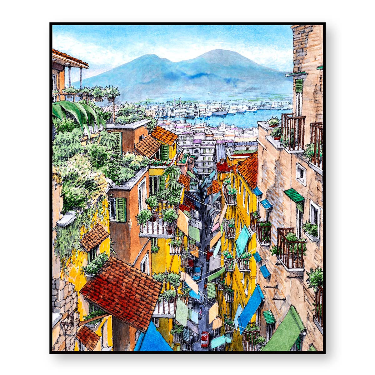 Quadro "Napoli Mille Colori" 100X120